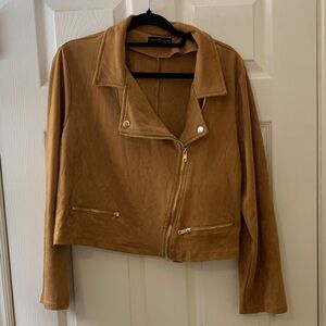Emery Rose faux suede cropped jacket sz XXL